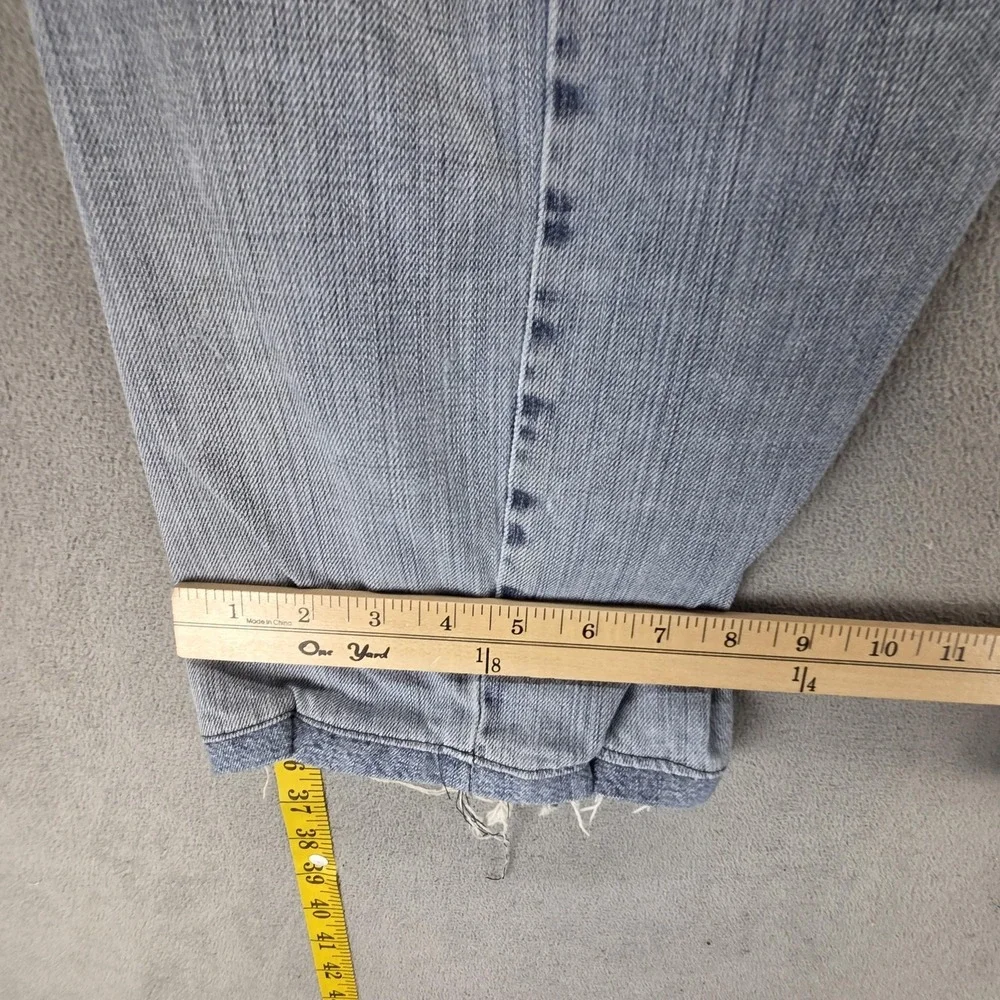 VTG Levis Engineered Jeans‎ Blue Twisted Buckle Back One Altered Hem Fits 30x28
